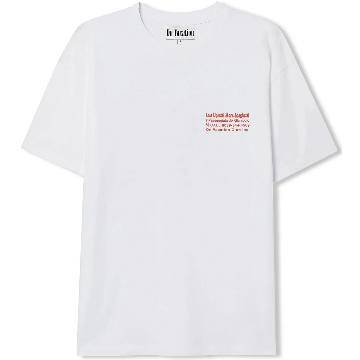 T-shirt Uomo ON VACATION - Less Upsetti T-Shirt - Bianco