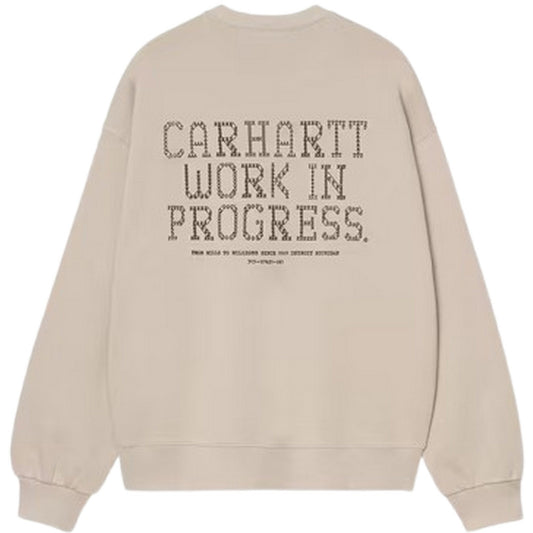 Felpe senza cappuccio Uomo Carhartt Wip - Punched Sweat - Beige