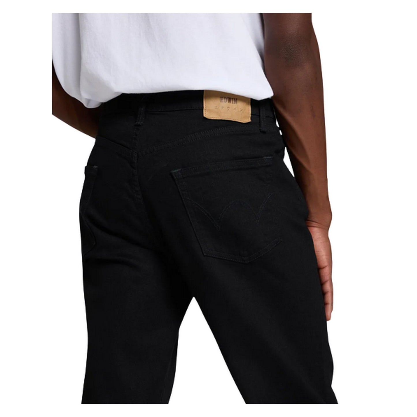 Vaqueros de hombre Edwin - Slim Tapered - Negro