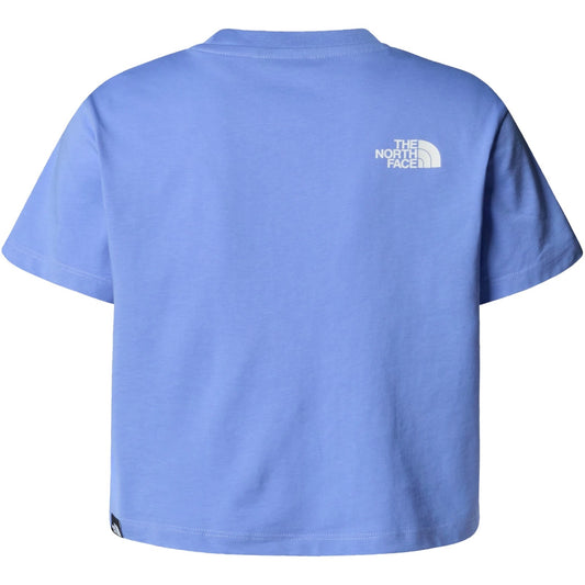 T-shirt Ragazza The North Face - Girl’s S/S Crop Easy Tee - Blu