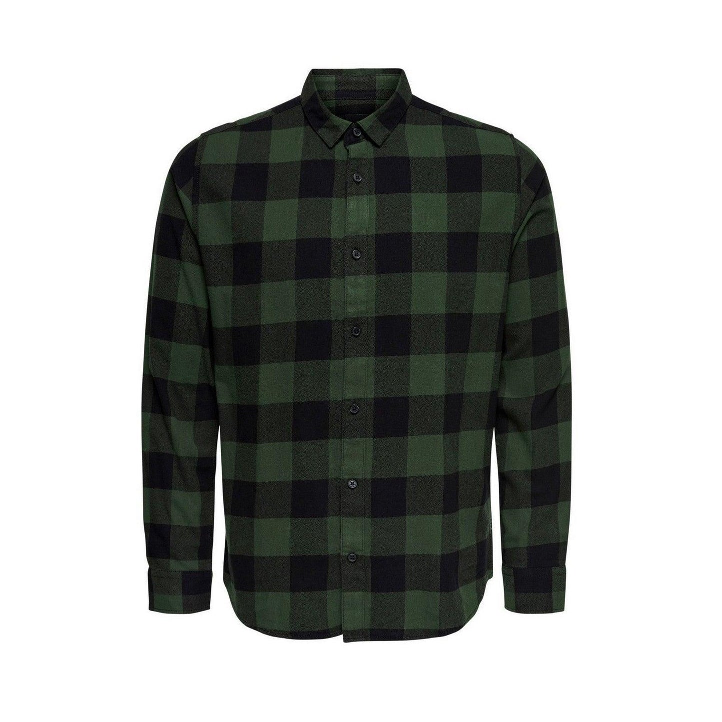 Camicie casual Uomo Only & Sons - Gudmund Life Ls Checked Shirt Noos - Verde