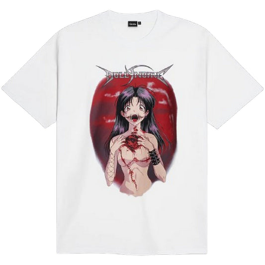 Camiseta de hombre Dolly Noire - Kuchisake-Onna Japan Tour Tee - Blanco