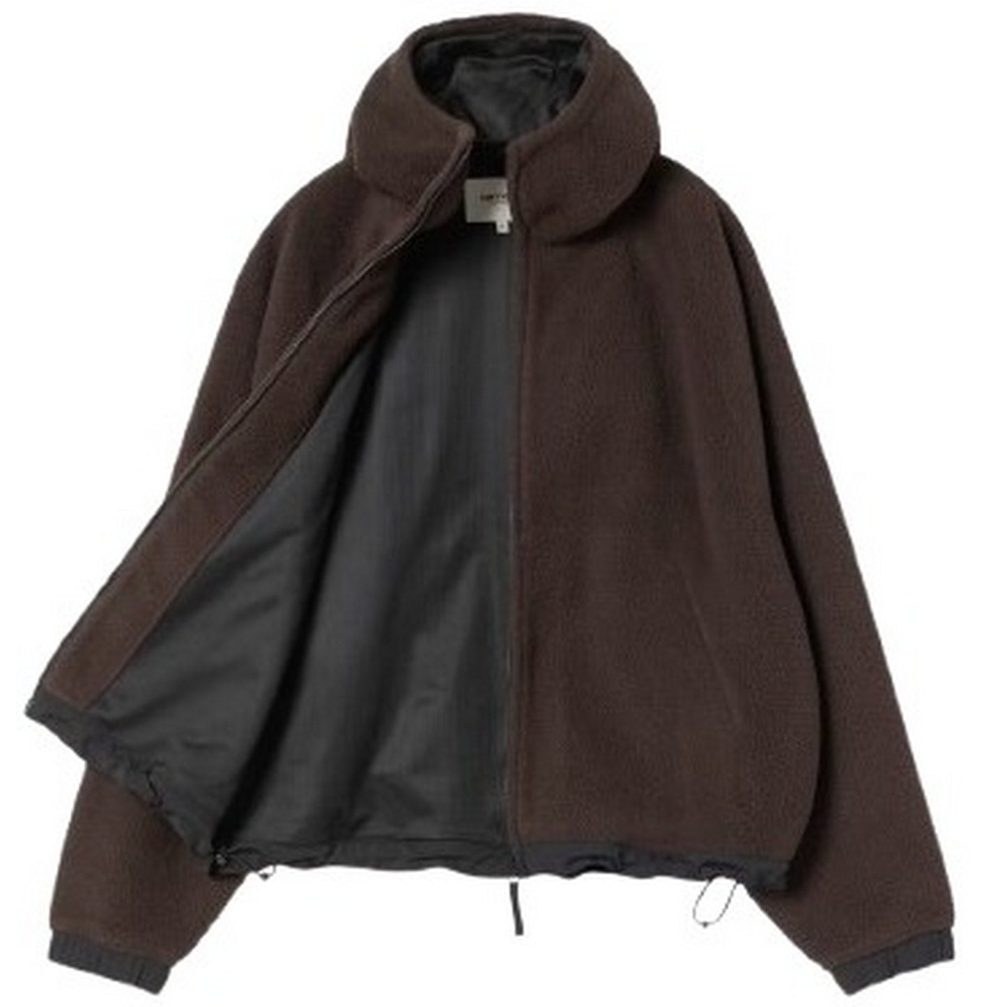 Giacche Donna Carhartt Wip - W' Hooded Helix Fleece Jacket - Marrone