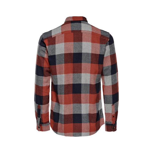 Freizeithemden für Herren Only & Sons - Onsgudmund Life Ls 3T Check Shirt - Bordeaux