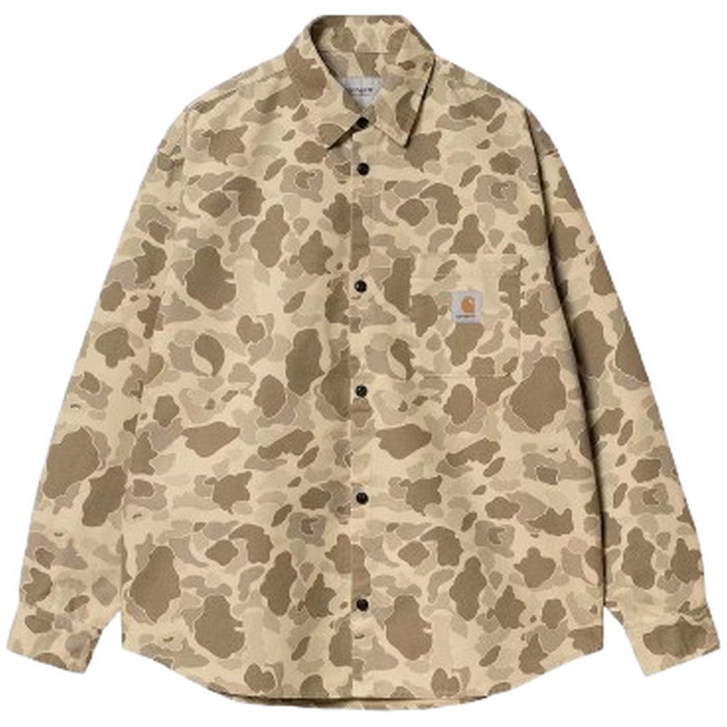 Carhartt Wip Freizeithemden für Herren – L/S Duck Shirt – Camouflage