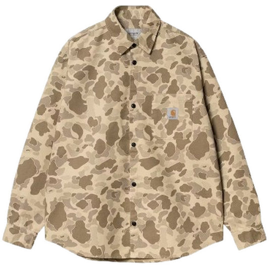 Carhartt Wip Chemises décontractées pour hommes - L/S Duck Shirt - Camouflage