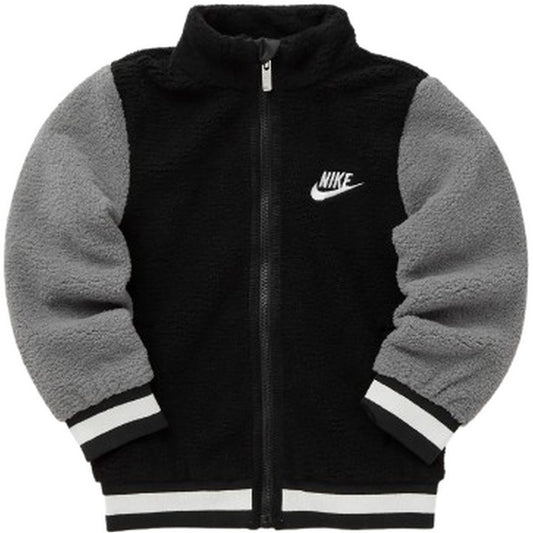 Kurtki dziecięce Nike unisex – Nkb Sherpa Jkt – Czarne