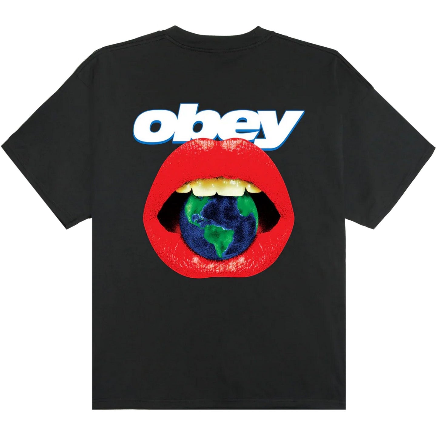 T-shirt Uomo Obey - Obey Lips Tee - Bianco