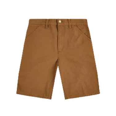 Bermudy unisex Carhartt Wip - krótkie spodenki na jedno kolano - brązowe