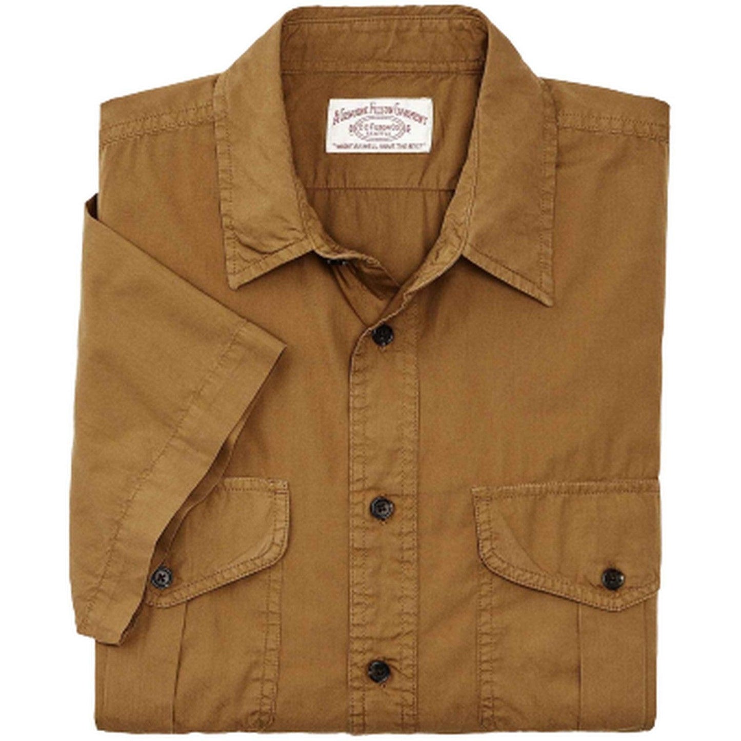Camicie casual Uomo Filson - Washed Ss Feather Cloth Shirt Yd Feathercloth - Oro
