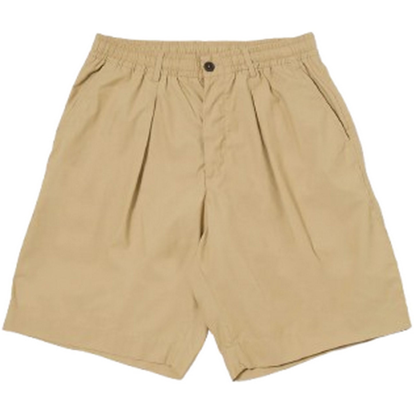 Pantaloncini Uomo Universal Works - Pleated Track Short - Beige