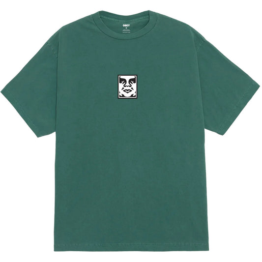 T-shirt Unisex Obey - Obey Icon Face Tee - Verde