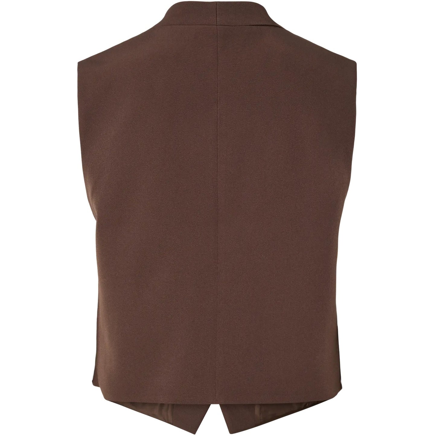 Gilet Donna Pieces - Pcminni Flower Vest - Marrone