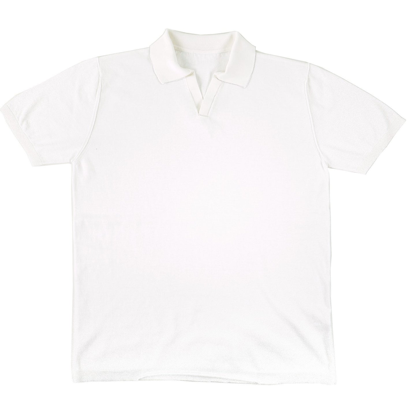 Polo Uomo Bellwood - Polo A V M/C Fondi Bellwood F.14 Cucit.esterne - Bianco