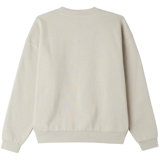 Obey Unisex Hoodies - Icon Extra Heavy Crew Ii Fleece - Grey