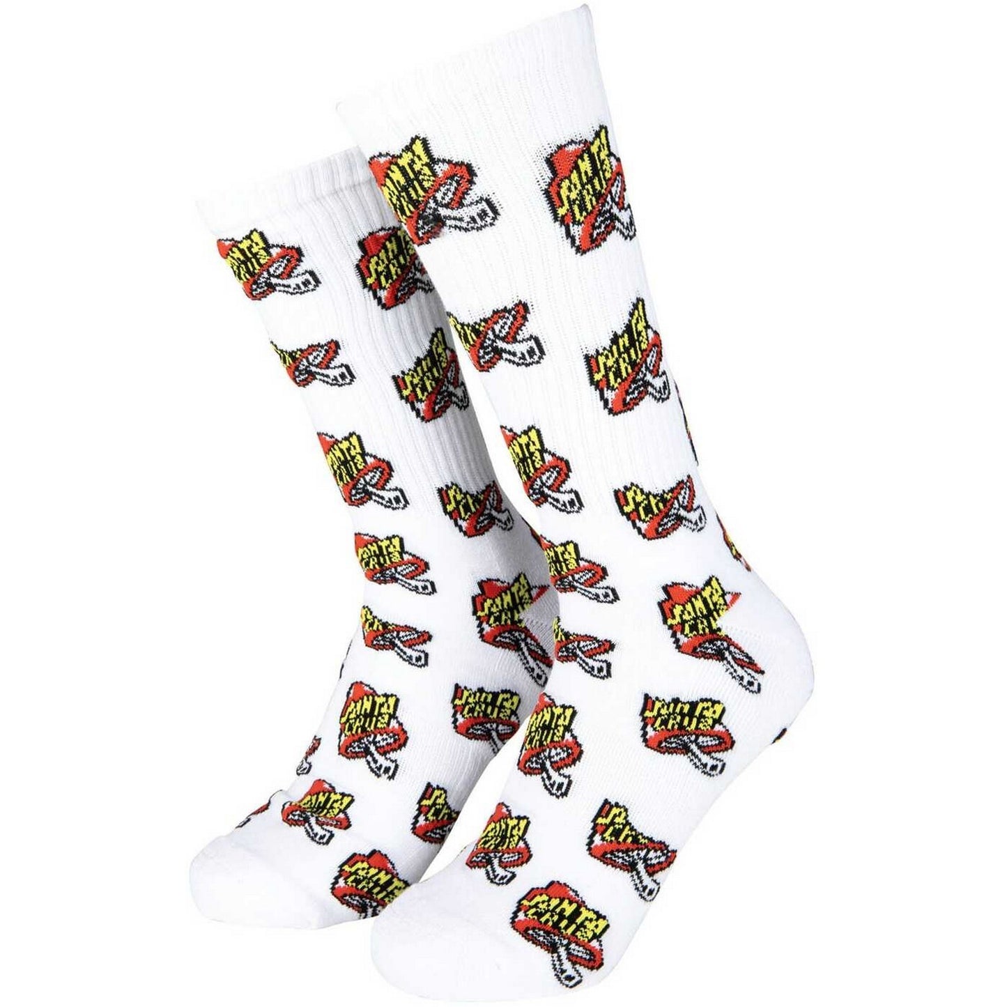 Calze Uomo Santa Cruz - Toadstool Dot Sock - Bianco