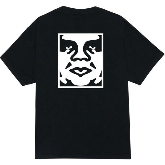T-shirt Unisex Obey - Obey Bold Icon Face Tee - Nero