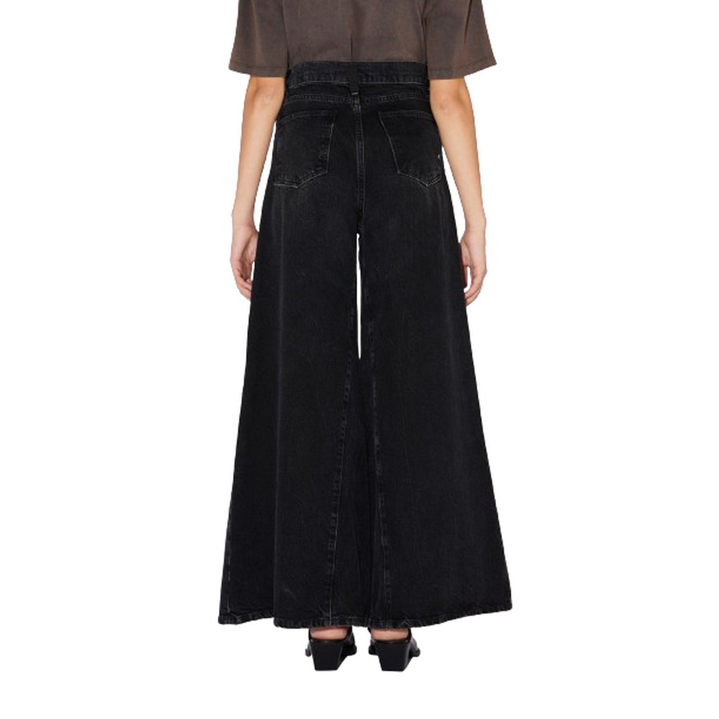 Damskie jeansy Amiszów – Colette – Czarne