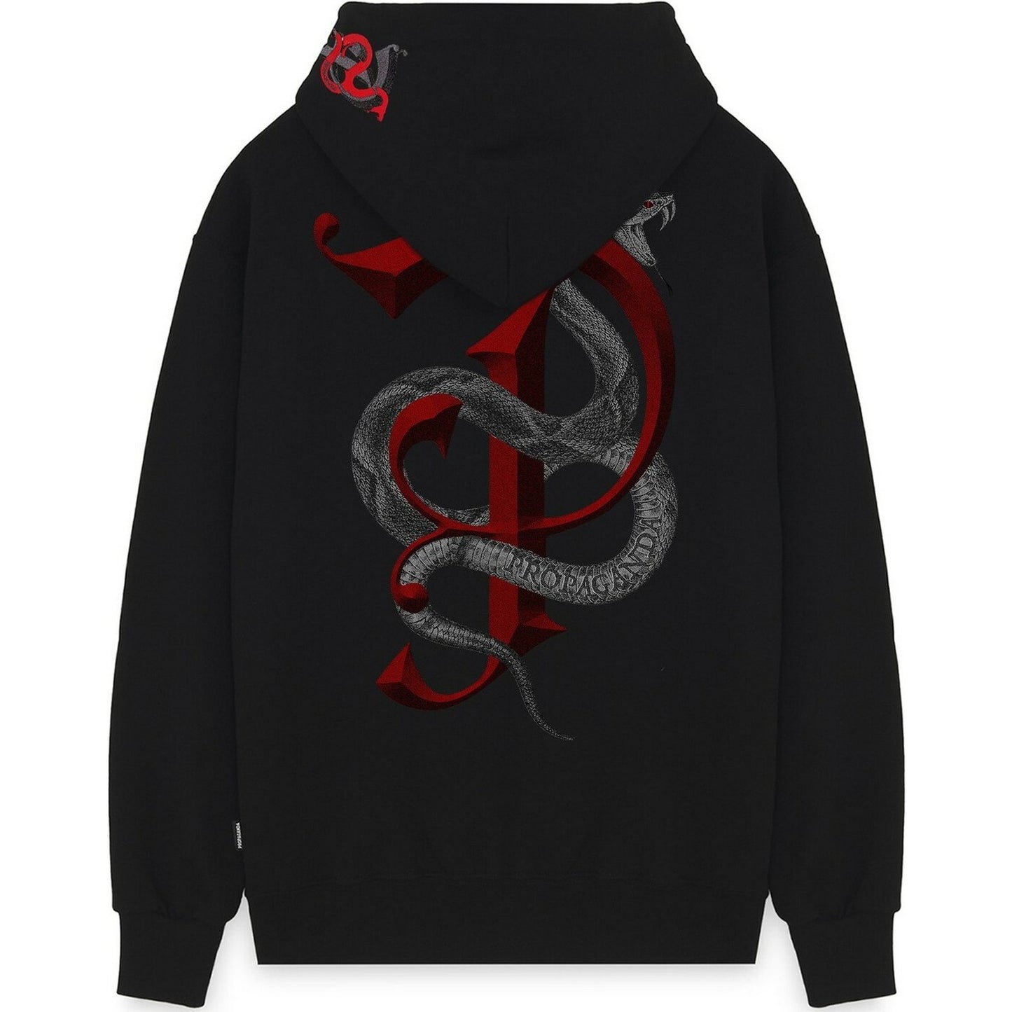 Propaganda-Kapuzenpullover für Herren – Venom-Sweatshirt – Schwarz