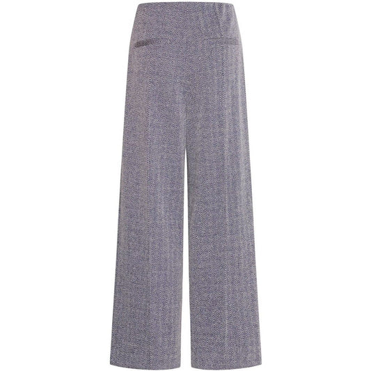 Pantaloni Donna Ichi - Ihkate Jacquard Pa9 - Blu