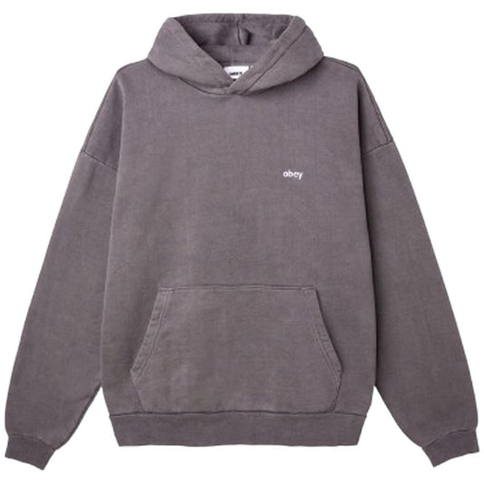 Obey Sweats à capuche pour hommes - Polaire à capuche pigmentée minuscule - Noir