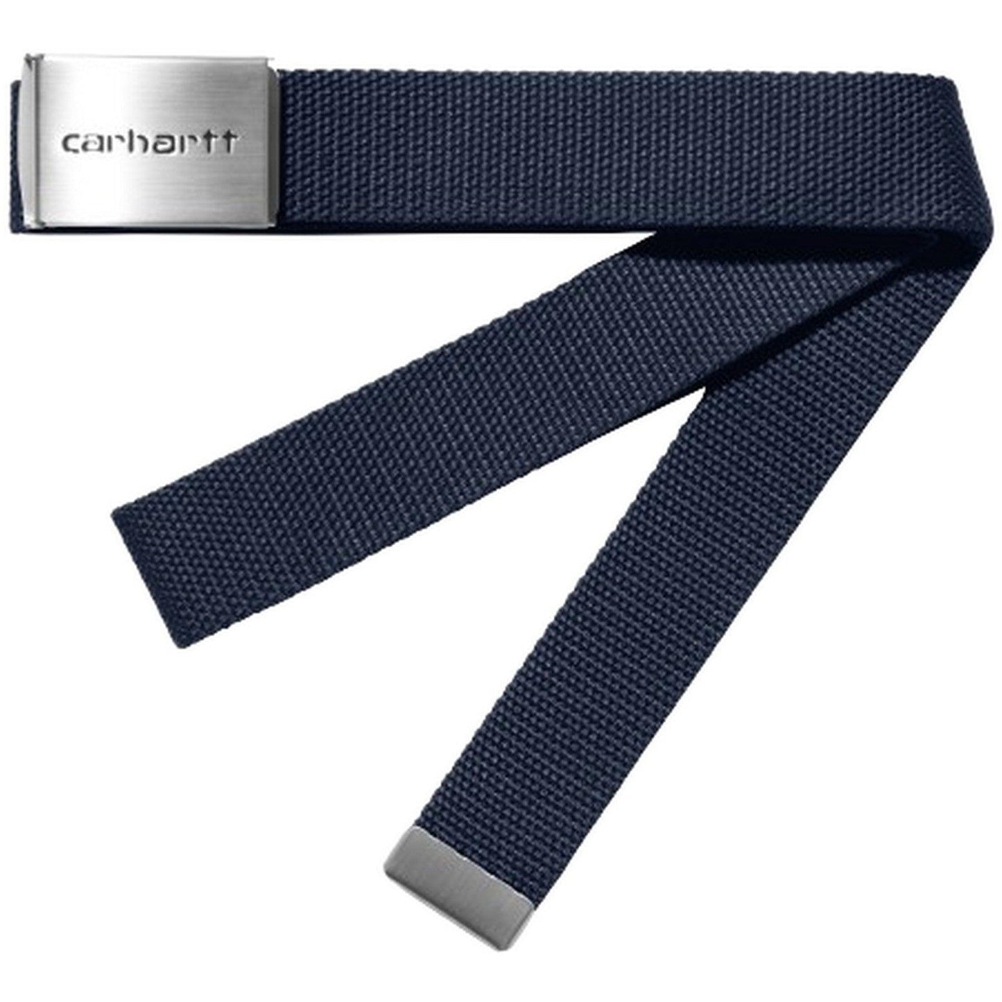 Cinture Unisex Carhartt Wip - Clip Belt Chrome - Blu