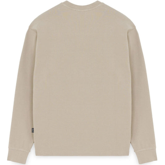 Maglie a manica lunga Uomo Iuter - Label Ribbed Ls Tee - Beige