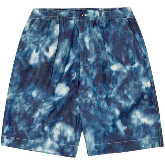 Pantalón corto de hombre Universal Works - Pantalón corto de chándal plisado - Multicolor