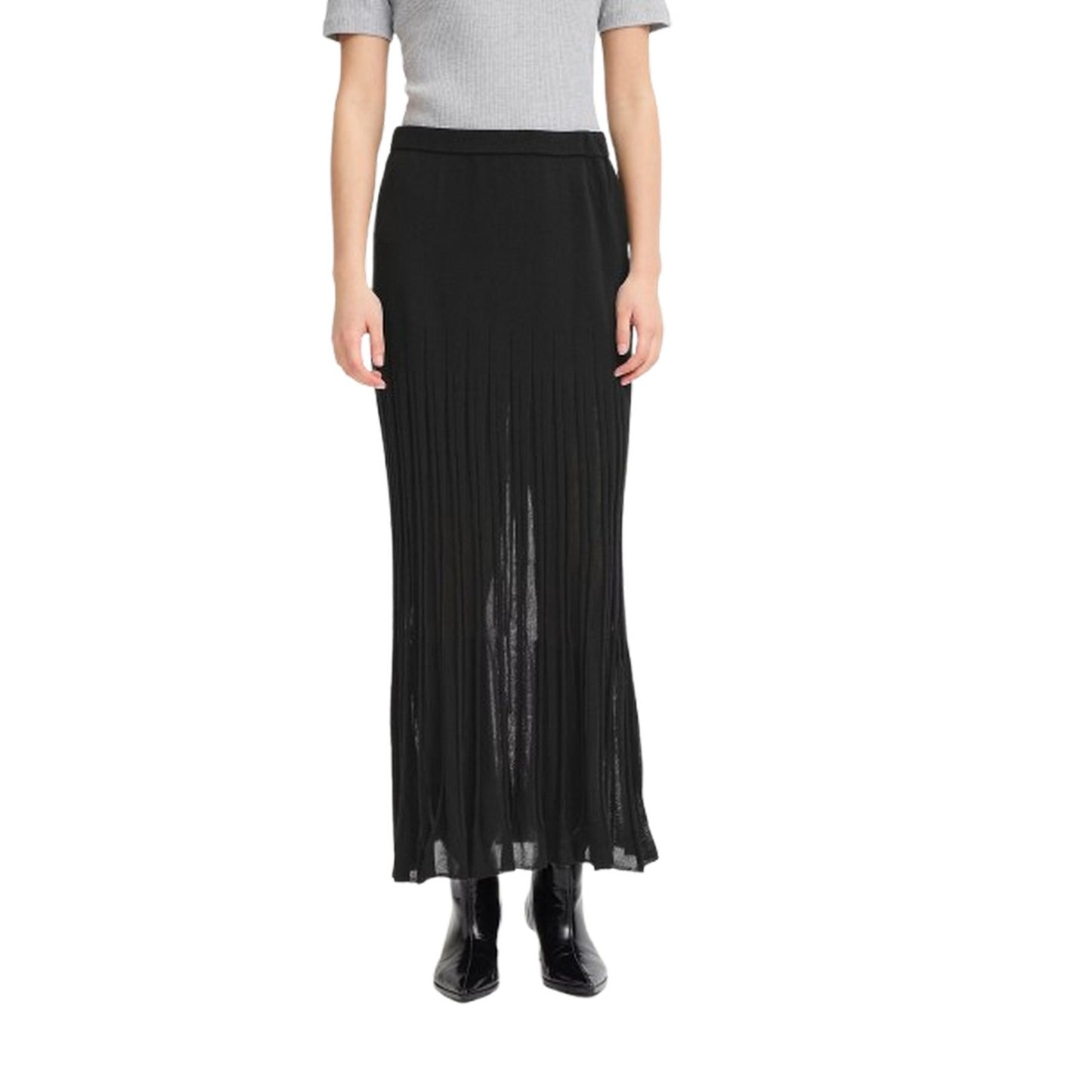 Faldas casuales de mujer Ichi - Ihboston Sk2 - Negro