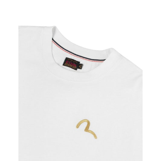 T-shirt Uomo Evisu - Ht, Seagull Emb. Ss Tee - Bianco