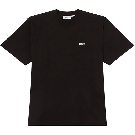 T-shirt Uomo Obey - Established Works Bold Tee Ss - Nero