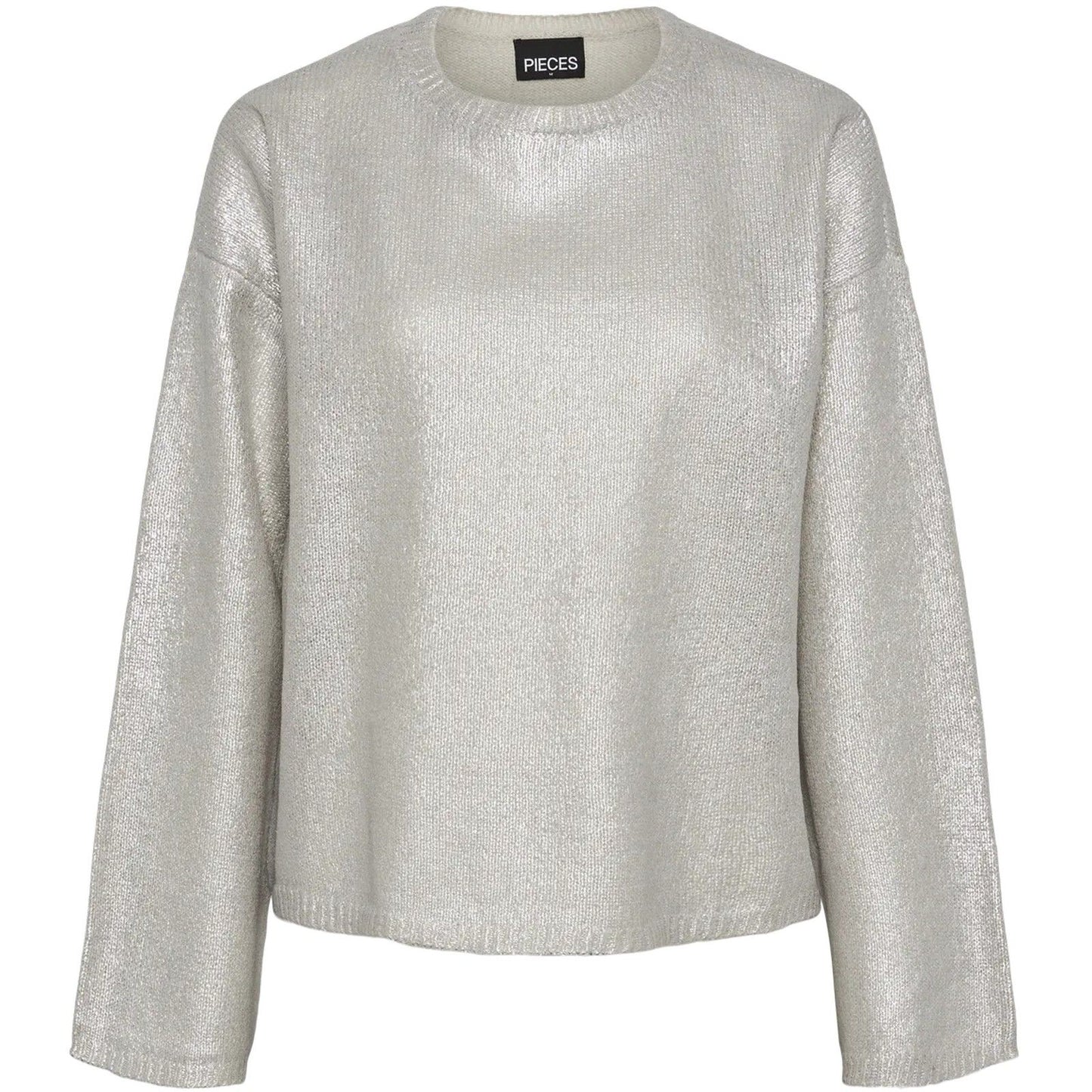 Maglie Donna Pieces - Pullover Fem Knit - Grigio