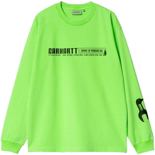 Carhartt Wip Herren Langarmshirts – L/S Industry T-Shirt – Grün
