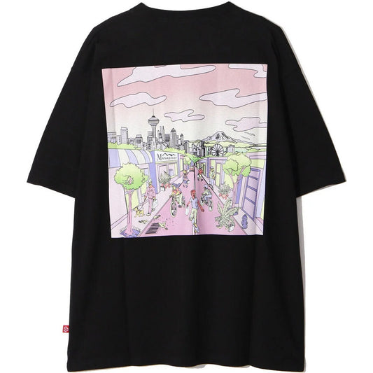 T-shirt Uomo Manastash - Re:ctn Tee Dt Seattle - Nero