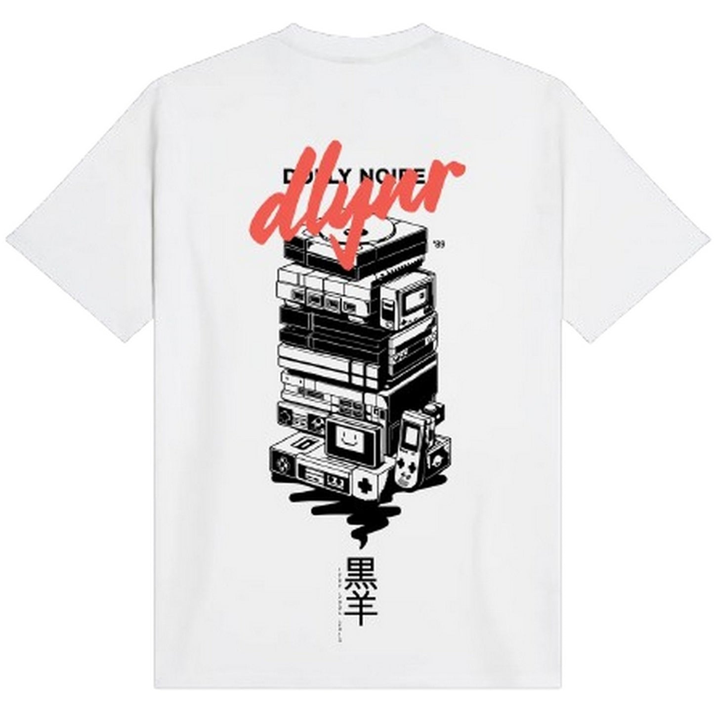 T-shirt Uomo Dolly Noire - Yokai Console Tee - Bianco