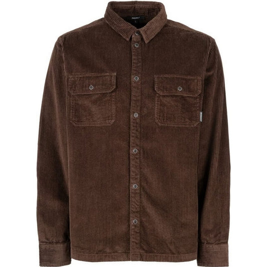 Męskie koszule codzienne Iriedaily – Koszula z sznurkiem bąbelkowym – Brązowy