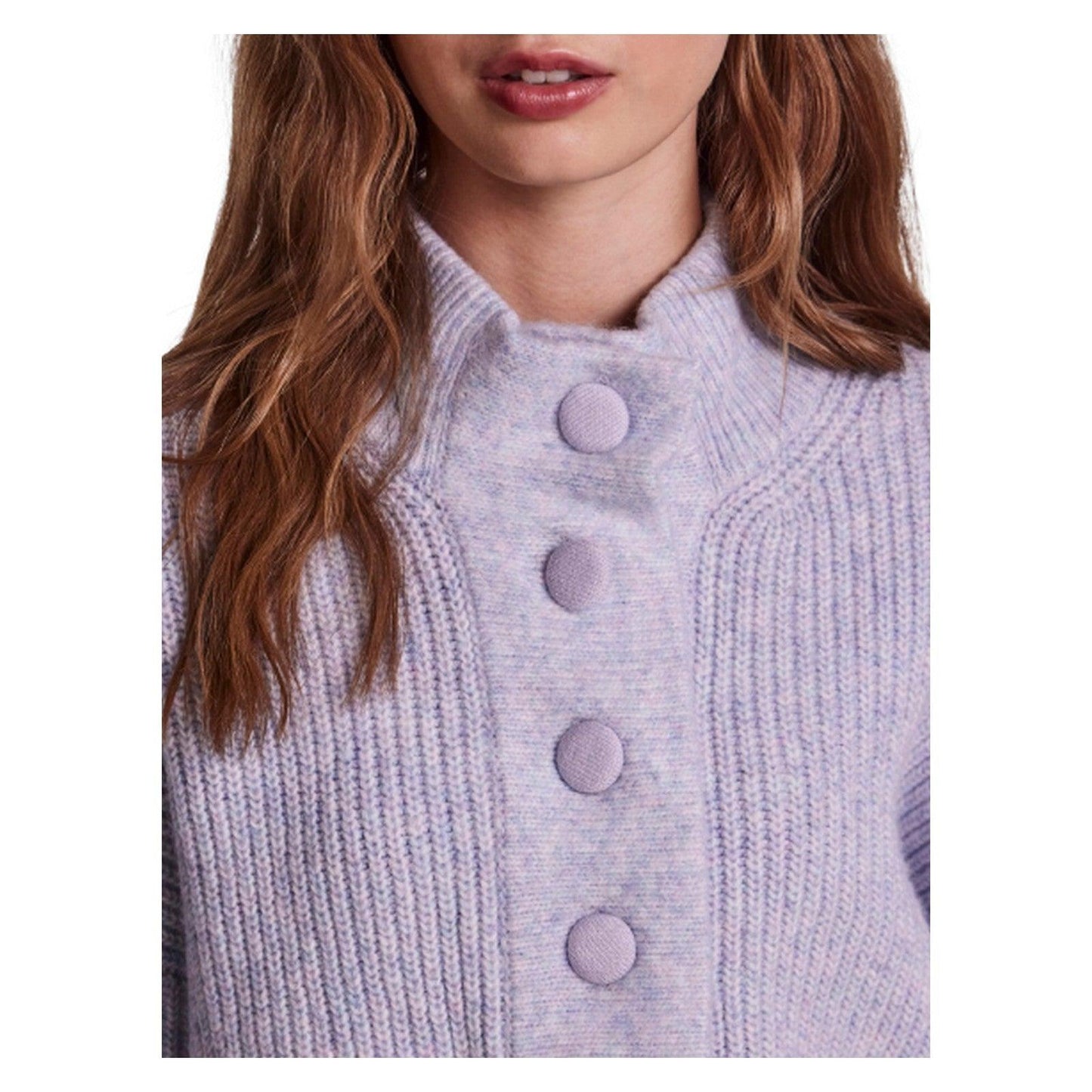 Swetry damskie - Pcayana Ls Dzianina z półplisą Bc - Jasnoniebieski