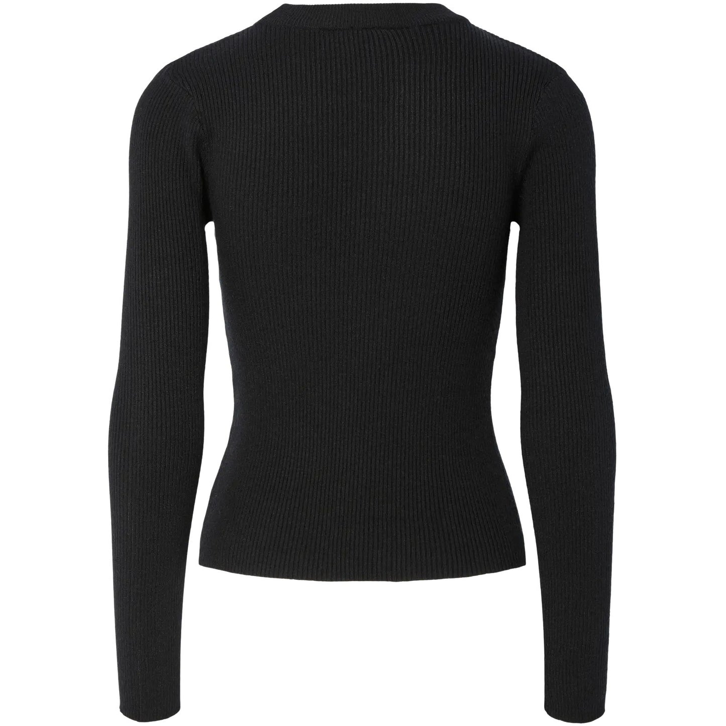 Maglie Donna Pieces - Pcmira New Ls O-Neck Knit Noos Bc - Nero