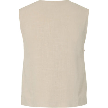 Gilet Donna Pieces - Pcvinsty Short Vest - Grigio