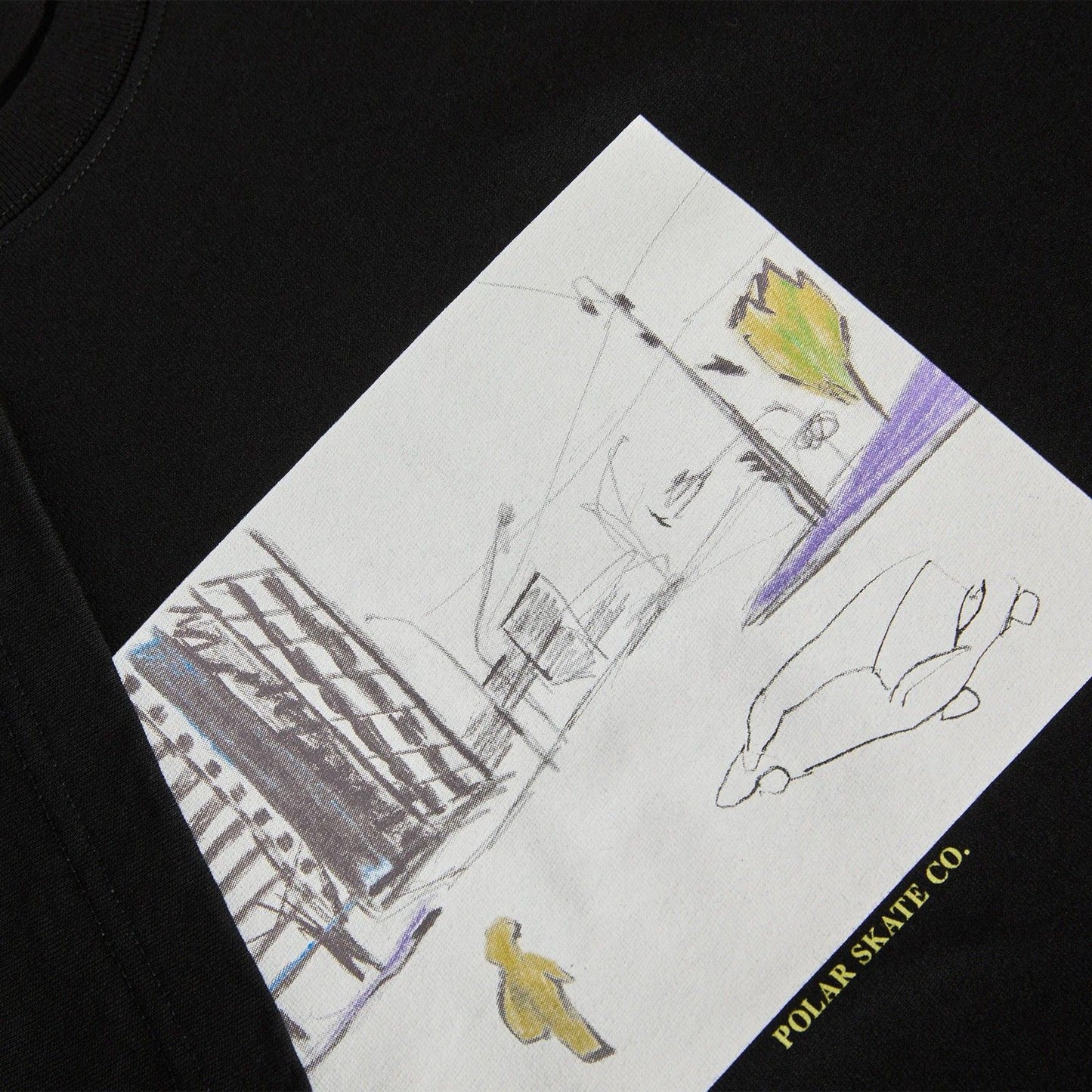 T-shirt Uomo Polar - Tee Downtown - Nero
