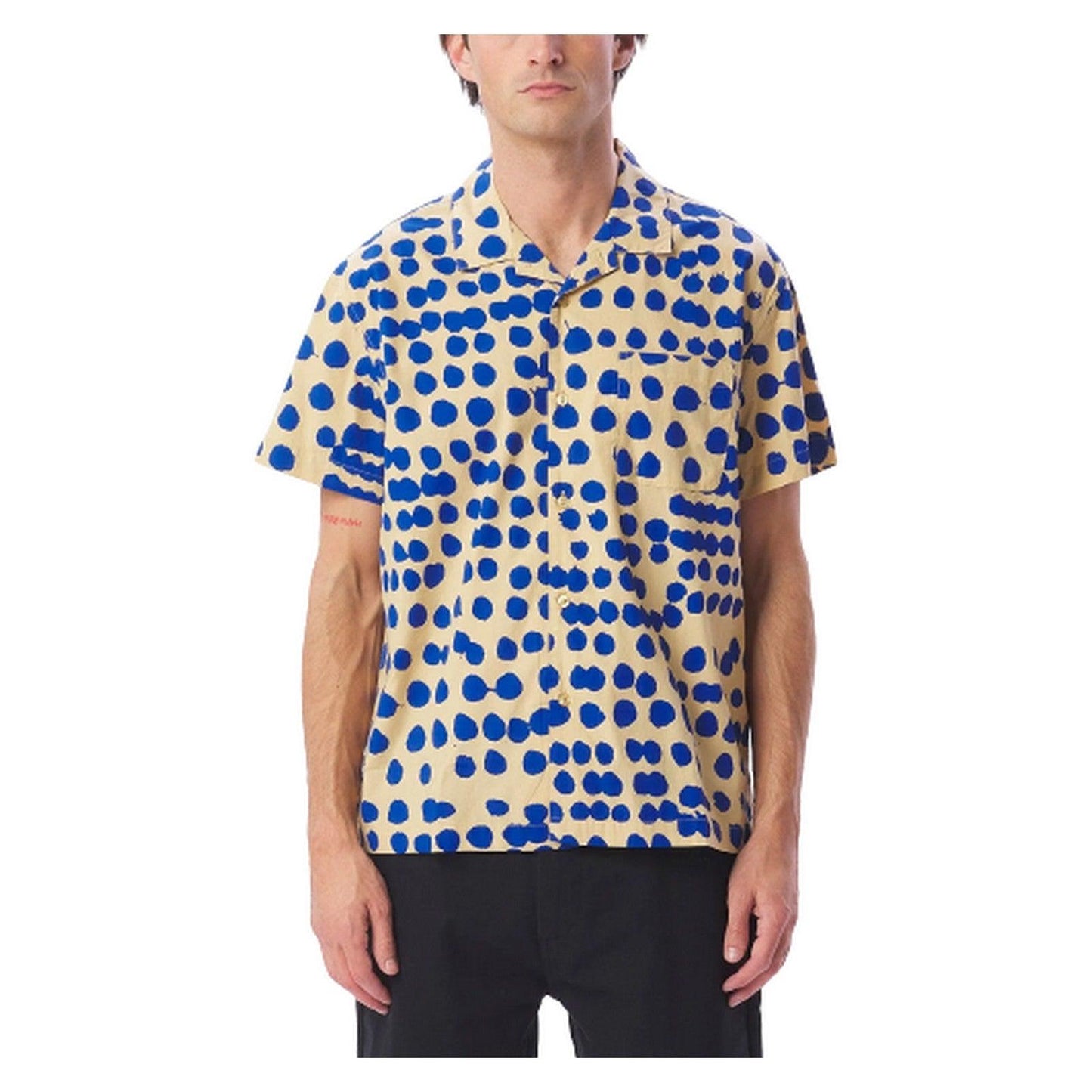 Obey Chemises décontractées pour hommes - Connect tissé Ss - Multicolore