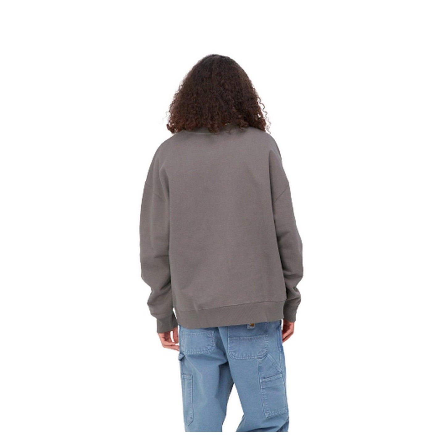 Felpe senza cappuccio Uomo Carhartt Wip - Link Script Sweat - Grigio