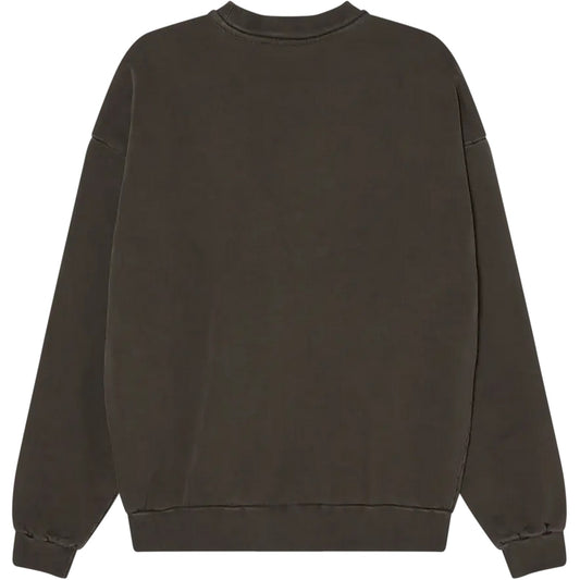 Felpe senza cappuccio Uomo Obey - Lowercase Pigment Crew Fleece - Nero