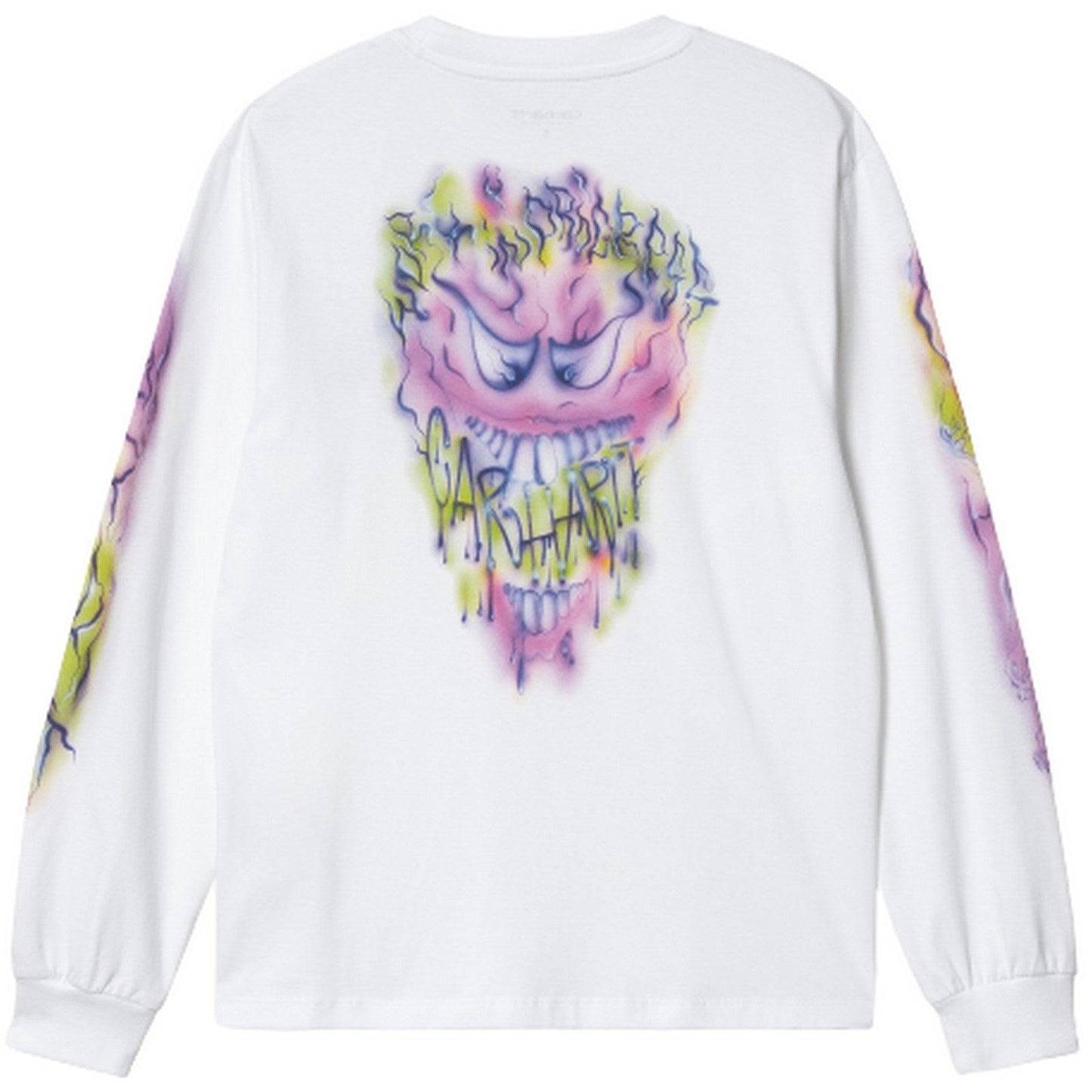 T-shirt Donna Carhartt Wip - W' L/S Babybrush Grin T-Shirt - Bianco