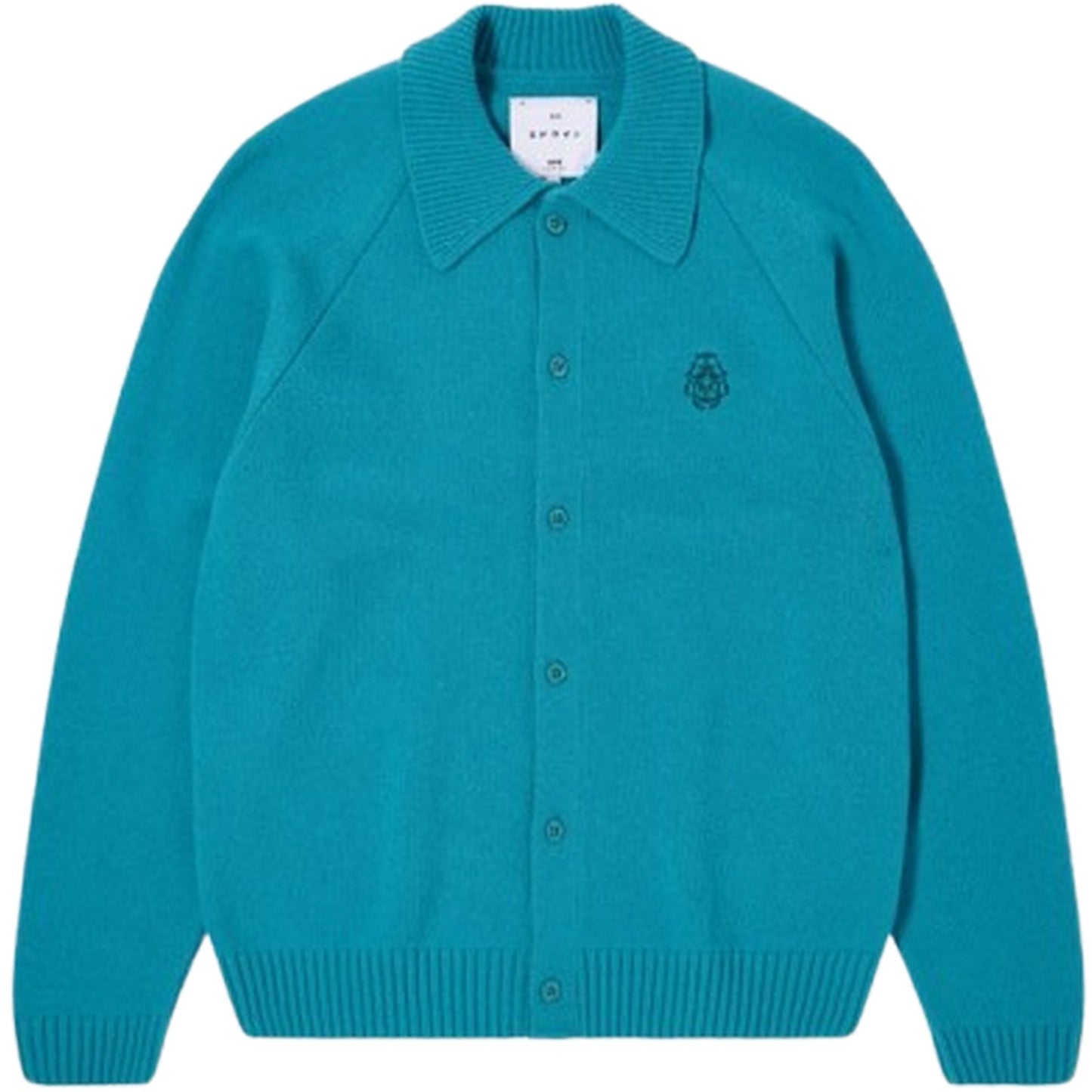 Męski kardigan Edwin – Mars Polo Cardigan – wielokolorowy