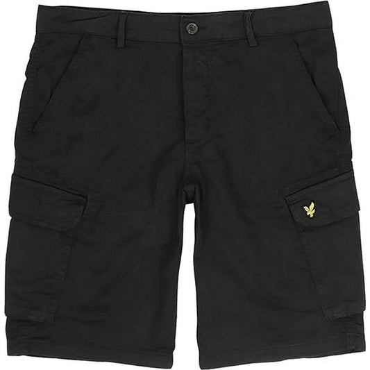 Bermuda Lyle & Scott pour hommes - Short cargo Wembley - Noir