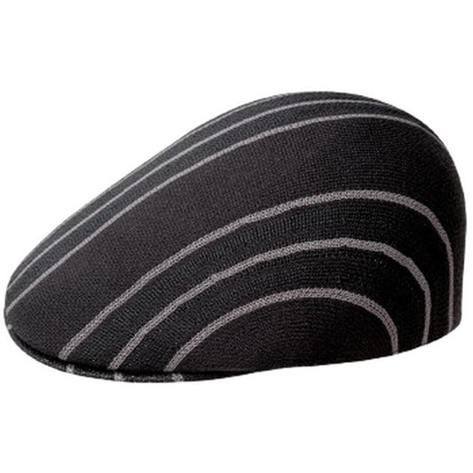 Unisex Kangol Baskenmützen und Mützen – Don Stripe 507 – Schwarz