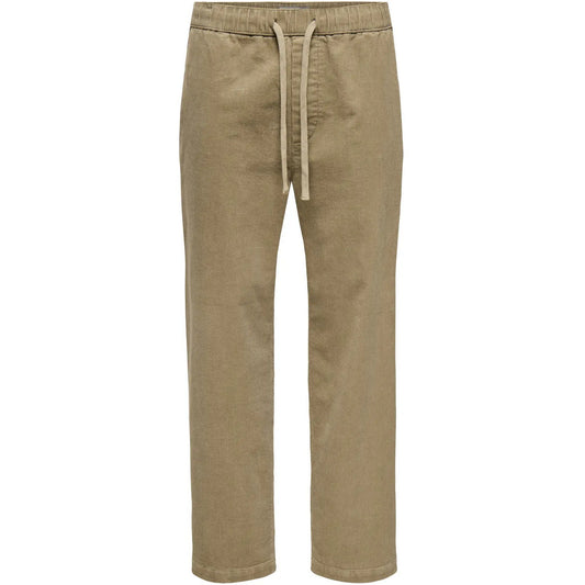 Only & Sons Pantalon pour homme - Onsfade Loose 0188 String Cord Pant - Beige