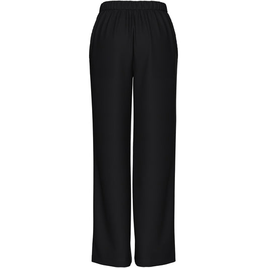 Pieces Damenhose – Pcbozzy Hw Wide Plain Pant Noos Bc – Schwarz