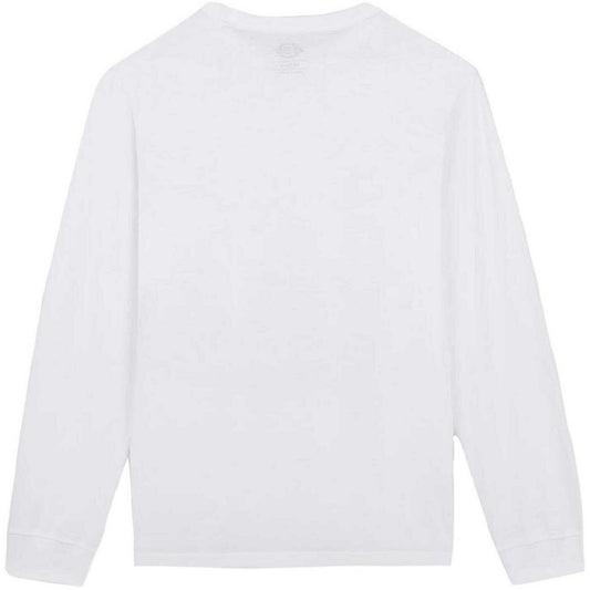 Camisas de manga larga para hombre Dickies - LS Mapleton Tee - Blanco